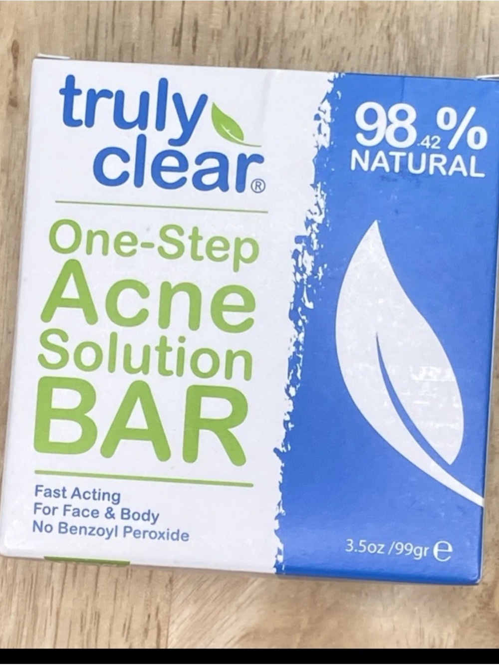 TRULY Clear One-Step Acne Solution Bar in Green & Blue set of 2